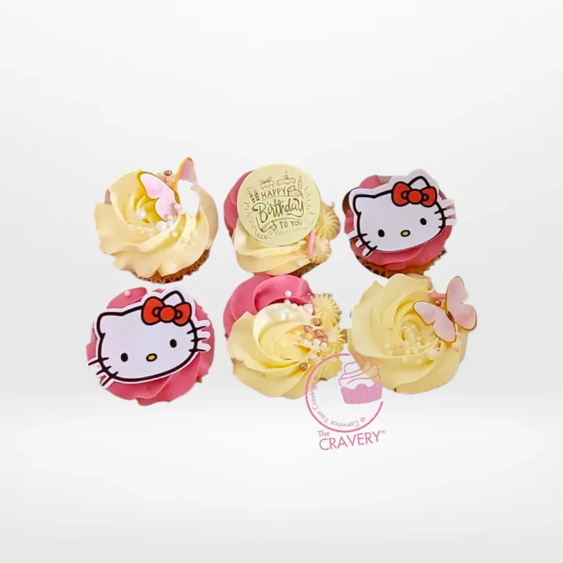 Hello Kitty Cupcakes, The Cravery Birmingham Hello Kitty Cupcakes by The Cravery, adorable handcrafted cupcakes baked in Birmingham.
