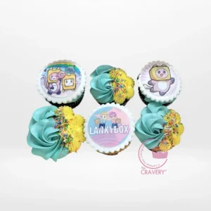 Lankybox Cupcakes, The Cravery Birmingham Lankybox Cupcakes by The Cravery, handcrafted cupcakes inspired by the Lankybox YouTube duo, baked fresh in Birmingham.