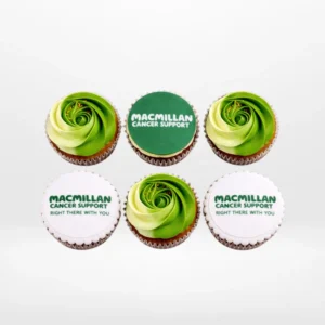 Macmillan Cupcakes, The Cravery Birmingham Macmillan Cupcakes by The Cravery , green-themed charity cupcakes handcrafted in Birmingham.