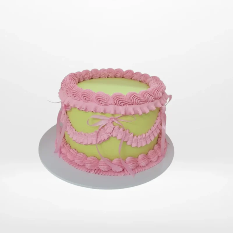 Retro Cake, The Cravery Cake Shop Smethwick Retro Cake by The Cravery, handcrafted vintage-inspired cake available at our cake shop in Smethwick.