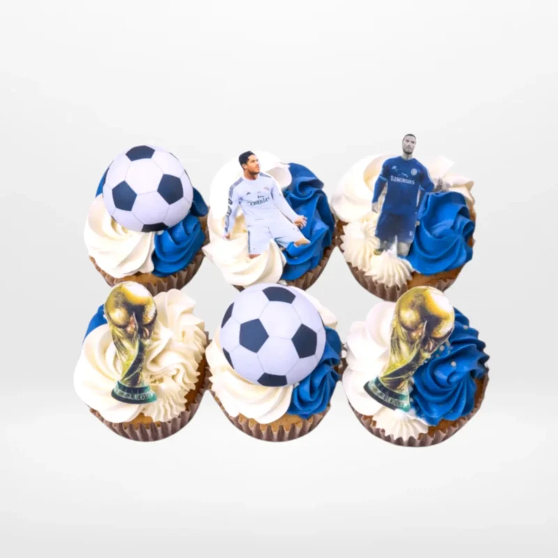Ronaldo Cupcakes, The Cravery Birmingham Ronaldo Cupcakes by The Cravery, handcrafted football-themed cupcakes featuring Ronaldo-inspired designs, freshly baked in Birmingham.
