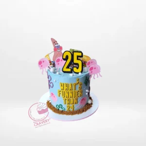 SpongeBob Cake SpongeBob Cake by The Cravery, handcrafted cartoon-themed cake from our cake shop in Bearwood.