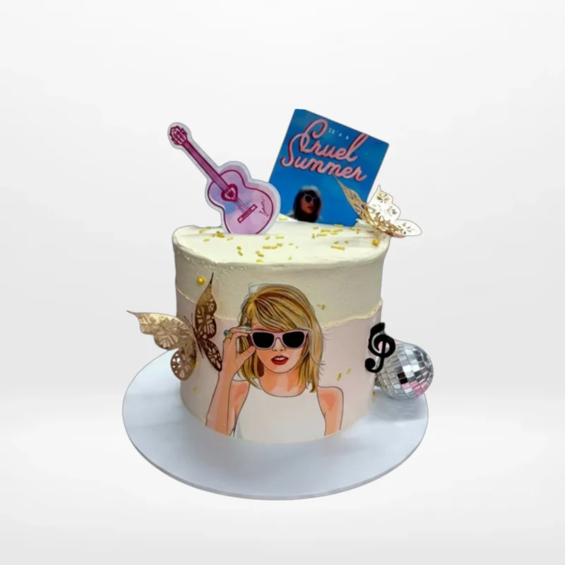 Taylor Swift Cake, The Cravery Cake Shop Walsall Taylor Swift Cake by The Cravery, music-themed design available from cake shop in Walsall.