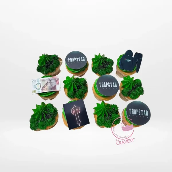 Star Cupcakes by The Cravery, handcrafted Trapstar-inspired cupcakes, freshly baked in Solihull.