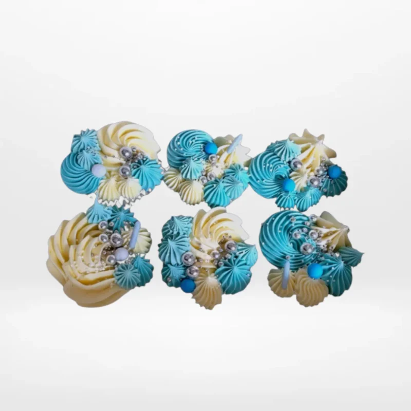 Turquoise Cupcakes by The Cravery, elegant buttercream cupcakes in turquoise tones, baked fresh in Sutton Coldfield. Turquoise Cupcakes by The Cravery, elegant buttercream cupcakes in turquoise tones, baked fresh in Sutton Coldfield.