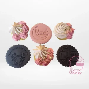 Umrah Mubarak Cupcake, The Cravery Birmingham Umrah Mubarak Cupcake by The Cravery, elegant Islamic-themed cupcake baked fresh in Birmingham.