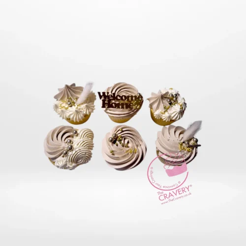Welcome Home Cupcakes by The Cravery, handcrafted cupcakes baked fresh from our cupcake shop in Solihull.