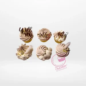 Will You Marry Me Cupcakes, The Cravery Birmingham Will You Marry Me Cupcakes by The Cravery, handcrafted romantic cupcakes with cupcake delivery in Birmingham.