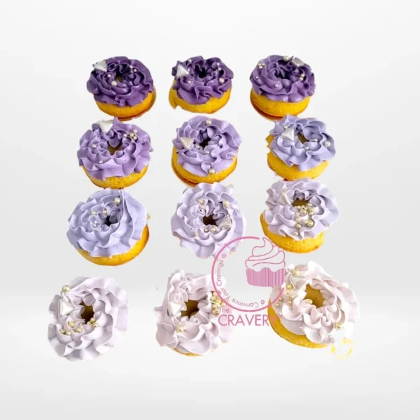 Classic cake doughnut from a cake shop in Birmingham.