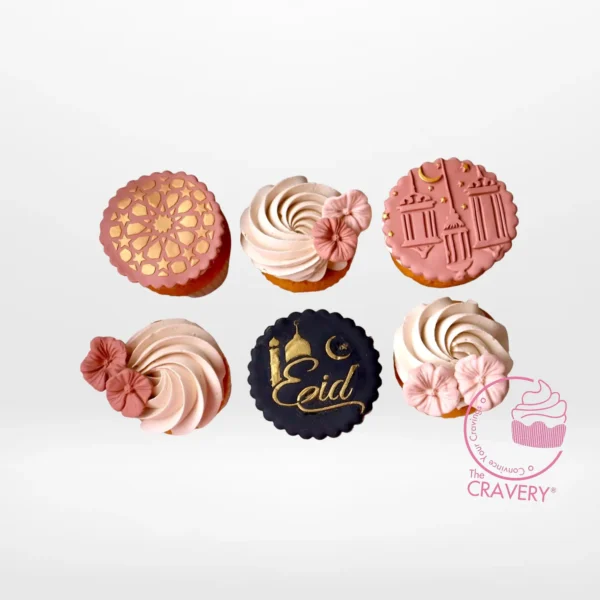 Eid Mubarak Cupcakes by The Cravery, handcrafted and delivered across Birmingham.