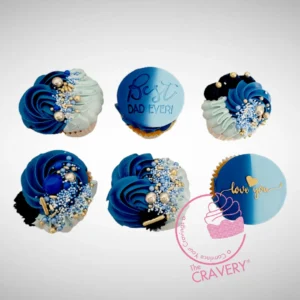 Fathers Day Cup Cakes, The Cravery Sutton Coldfield Fathers Day Cup Cakes by The Cravery, handcrafted cupcakes in Sutton Coldfield.