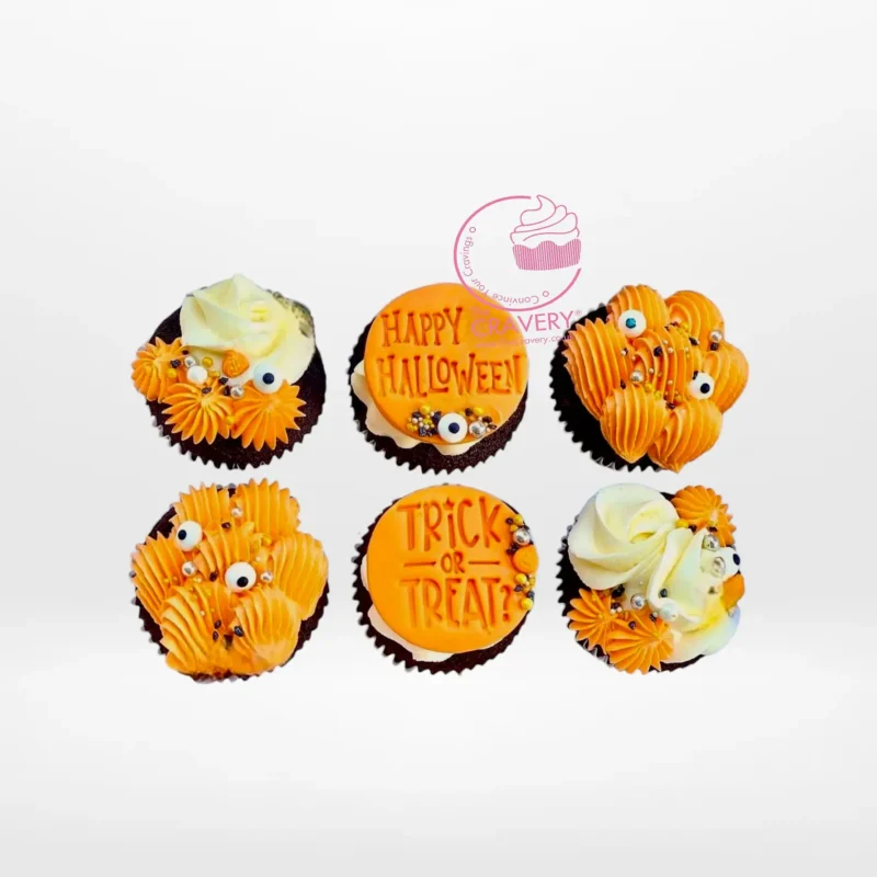 Halloween Cupcake Ideas, The Cravery Birmingham Halloween Cupcake Ideas by The Cravery, spooky themed cupcakes available with cupcake delivery in Birmingham.