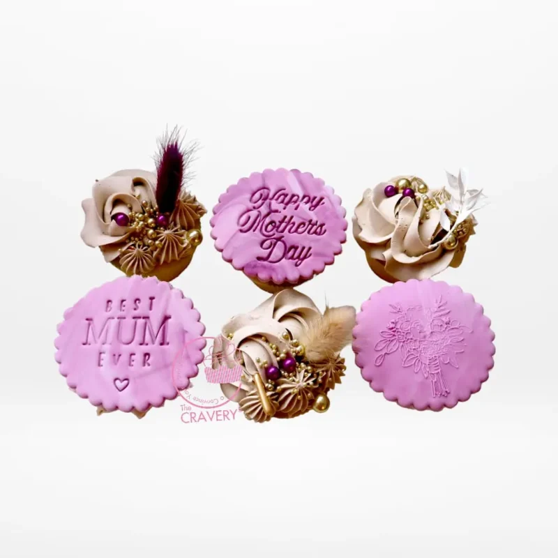 Mothers Day Themed Cupcakes, The Cravery Birmingham Mothers Day Themed Cupcakes by The Cravery, handcrafted Birmingham cupcakes.