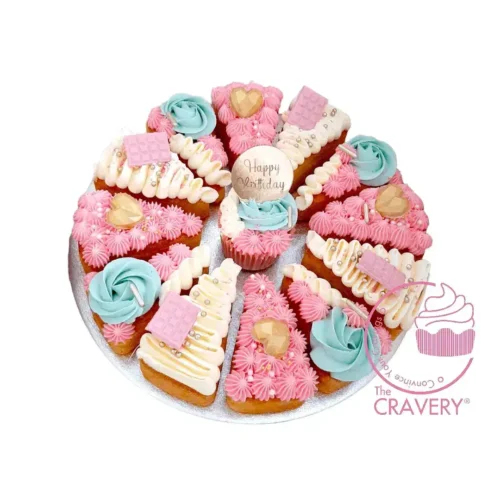 Pizza Cake in Baby Pink by The Cravery, elegant cake pizza cake from cake shop Birmingham.