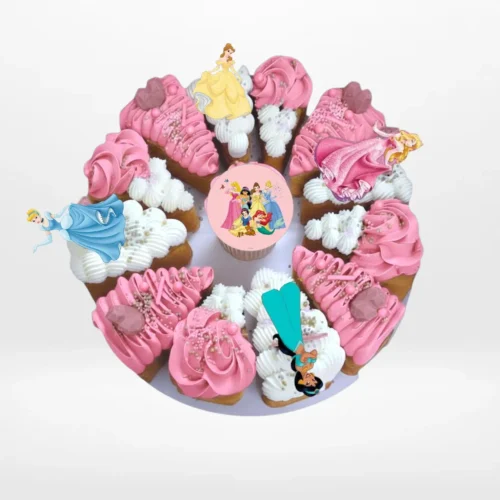 Princess Cake Pizza by The Cravery, princess themed pizza cake from cake shop Birmingham.