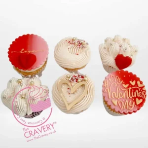 Valentine Cupcake Ideas, The Cravery Sutton Coldfield Valentine Cupcake Ideas by The Cravery, romantic handcrafted cupcakes in Sutton Coldfield.