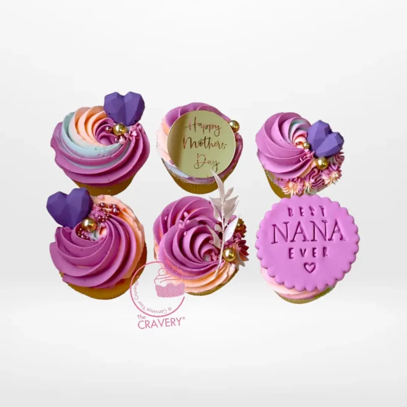 Mothers Day Cup Cakes, The Cravery Birmingham Mothers Day Cup Cakes by The Cravery, handcrafted Birmingham cupcakes for Mother’s Day.