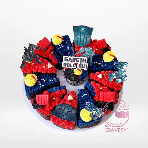 Pizza Cakes Transformer by The Cravery, Transformer themed pizza cake from cake shop Birmingham.