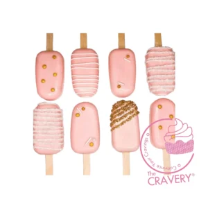 Babyshower mini cakesicles handcrafted at the best bakery in Birmingham
