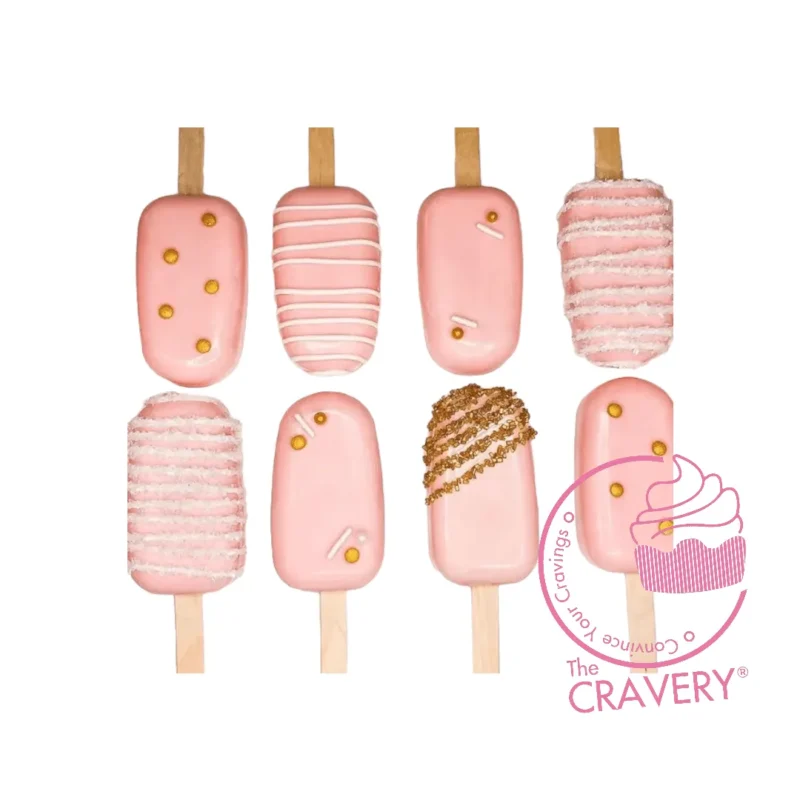 Babyshower Mini Cakesicles by The Cravery Babyshower mini cakesicles handcrafted at the best bakery in Birmingham