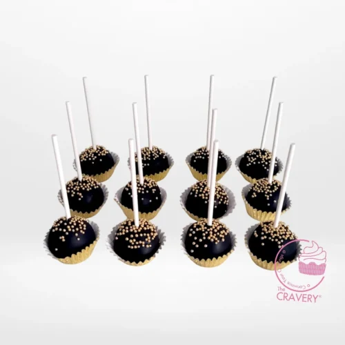 Birthday themed cakepop decorated with sprinkles and bright colours by cake makers in cake shop Kings Heath.