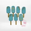 Blue Mini cakesicles handcrafted in Birmingham.