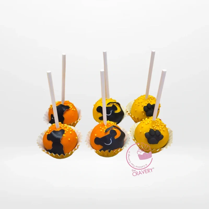 Lion King Cake Pop Cake, Cake Shop Aston Lion King themed cake pop cake with handcrafted character decorations from a cake shop in Aston.