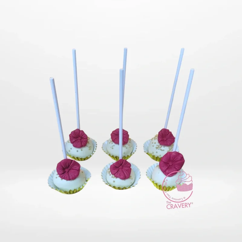 Cake Pop Cake Pop Burgundy, Cake Shop Smethwick Burgundy themed cake pop arrangement with gold and elegant decorative accents from a cake shop in Smethwick.