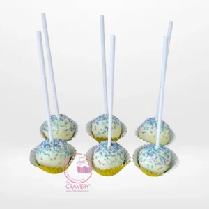 Mermaid Cake Pop, Cakes Delivered Birmingham Mermaid themed cake pop with shimmering pastel colours and decorative mermaid tail for cakes delivered in Birmingham.