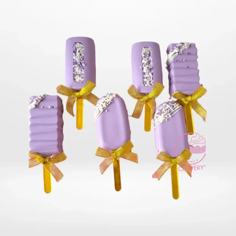 Cakesicle Near Me, Birthday Cake Delivery Birmingham Handcrafted cakesicles decorated with chocolate and elegant designs.