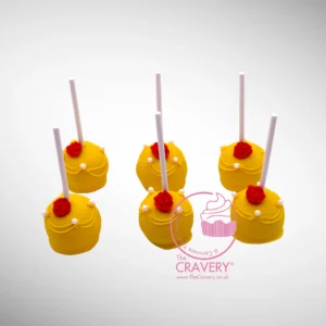 Chocolate cake pops dipped in rich chocolate with decorative toppings, freshly made for cake Walsall customers.