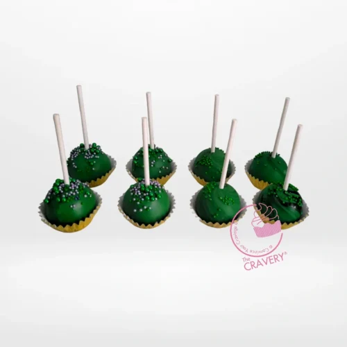 Christmas themed cake pops with festive decorations handcrafted by cake makers in Sutton Coldfield.