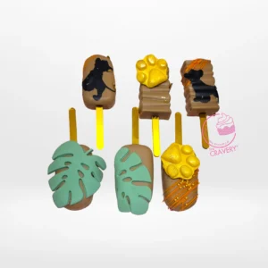 Lion King Cakesicles, Cake Shop Birmingham Lion King themed cakesicles handmade at a cake shop in Birmingham.