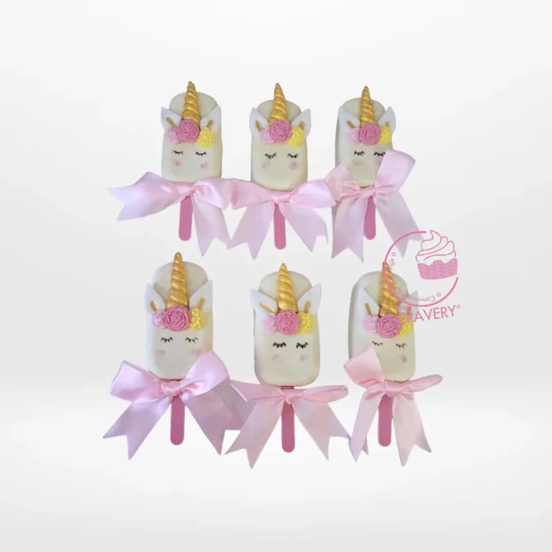 Unicorn Mini Cakesicle by The Cravery Unicorn Mini Cakesicle handcrafted at Birmingham cake shop