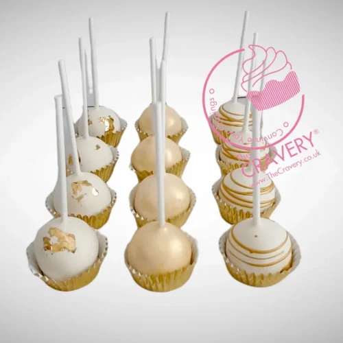 Christmas cake pops decorated as Santa, reindeer, and festive designs, handcrafted by the best bakery in Birmingham.