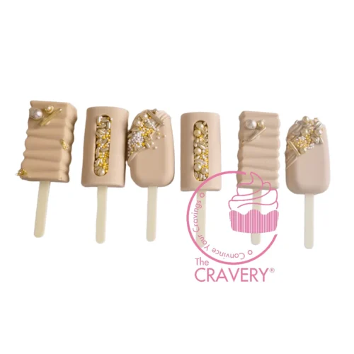 Handcrafted cake pop cakesicles from a cake shop in Birmingham city centre.