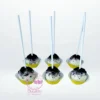 Oreo themed cake pops dipped in chocolate and decorated with Oreo crumbs for delivery in Birmingham.