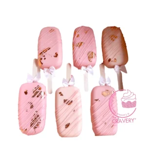 Pink Mini Cakesicle by The Cravery Pink Mini Cakesicle handcrafted in Birmingham
