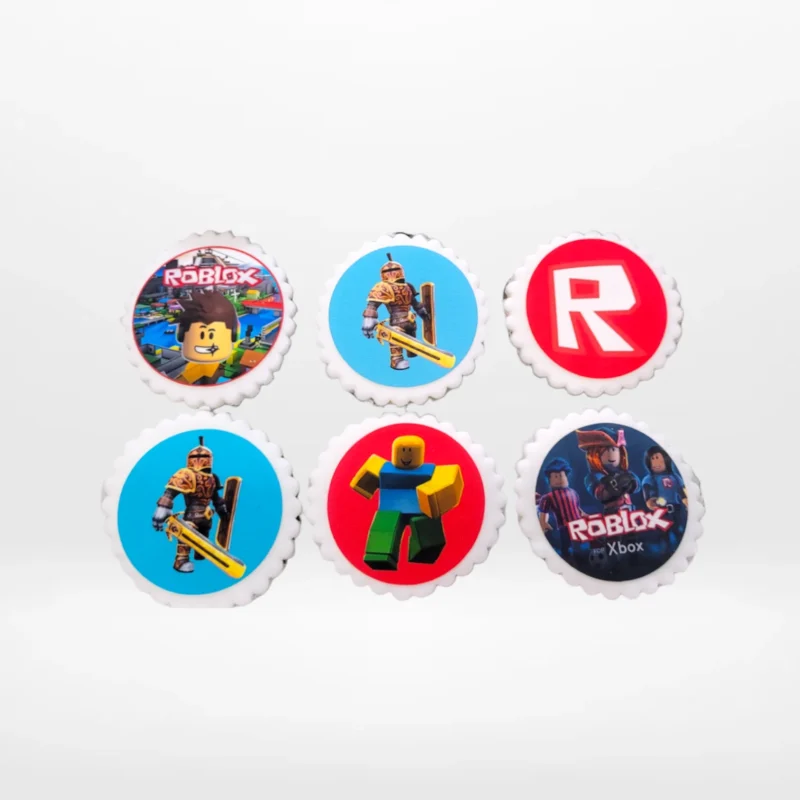 Roblox themed cupcakes with colourful design made in Birmingham. Roblox themed cupcakes with colourful design made in Birmingham.