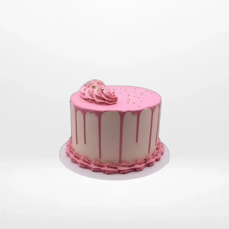 Cool modern cake with bold colours and smooth buttercream made in Birmingham.