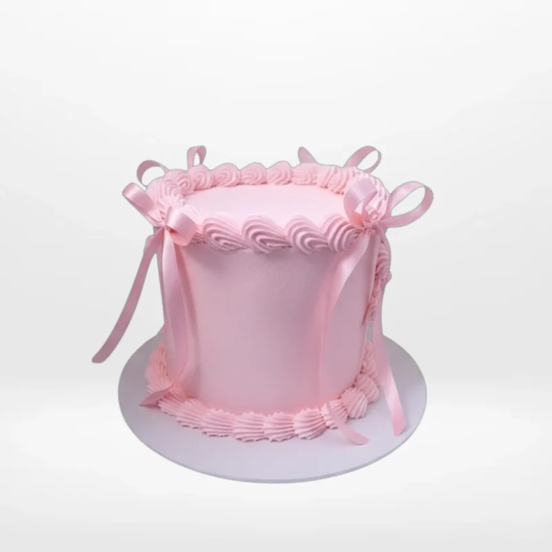 Custom celebration cake with smooth buttercream finish made in Birmingham.