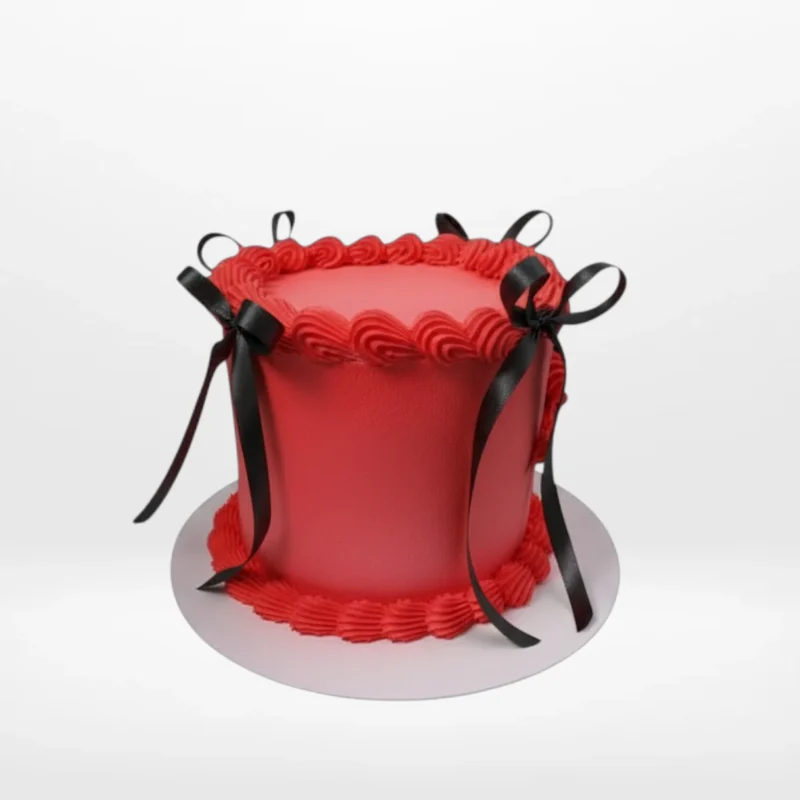 Custom celebration cake with smooth buttercream finish made in Birmingham.