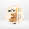 Bear balloon with adorable teddy bear-themed design from Cake Shop Dudley.