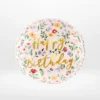 Birthday wishes balloon with colourful celebratory design prepared for parties in Walsall.