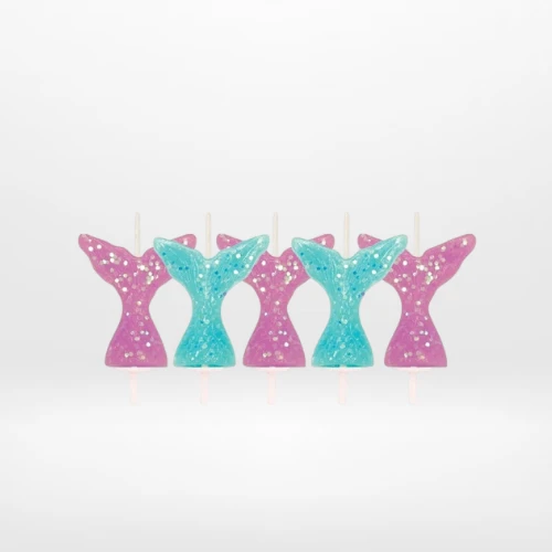 Mermaid candles for magical under-the-sea birthday cakes in Birmingham.