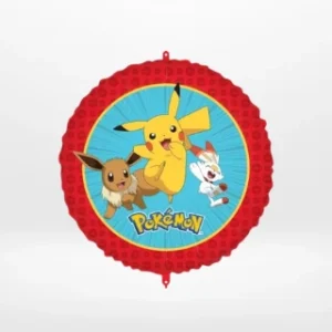 Pokemon balloon with colourful character-themed design prepared in Birmingham.