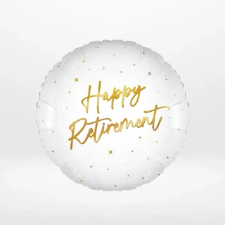 Retirement balloons with celebratory design and milestone messaging prepared in Birmingham.