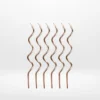Rose gold curly candles for celebration cakes from Cake Shop Dudley.