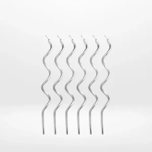 Silver curly candles for celebration cakes from Cake Shop Wolverhampton.
