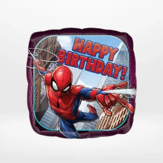 Spiderman balloon with colourful superhero-themed design from Cake Shop Walsall.